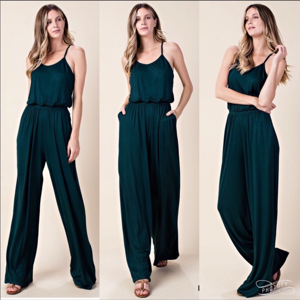 Jumpsuit Wide Leg Pants Romper Jumper Dress - Picture 5 of 5